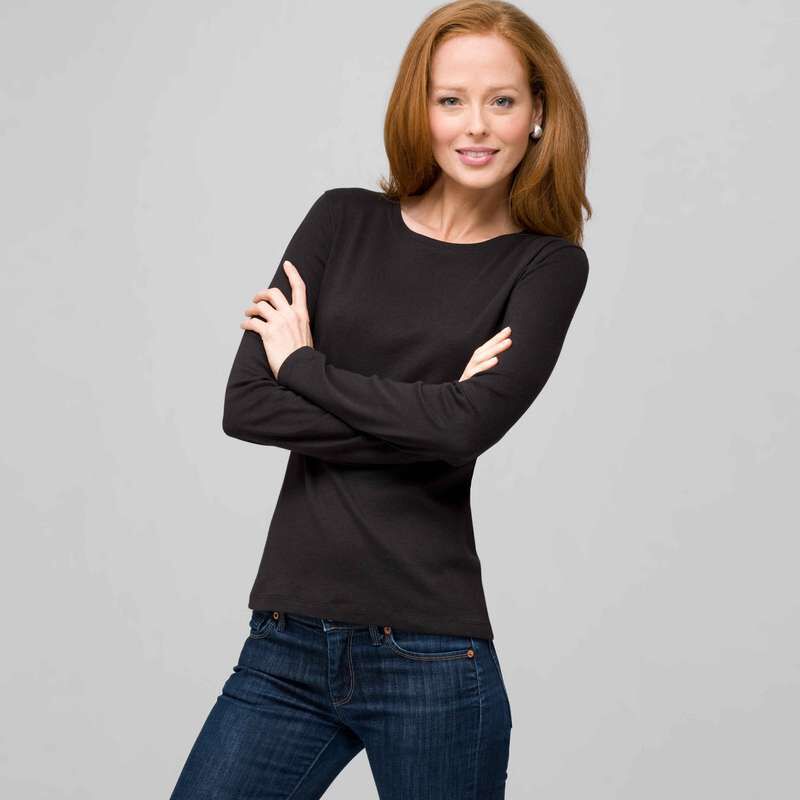 Long Sleeve Crew Neck, , large